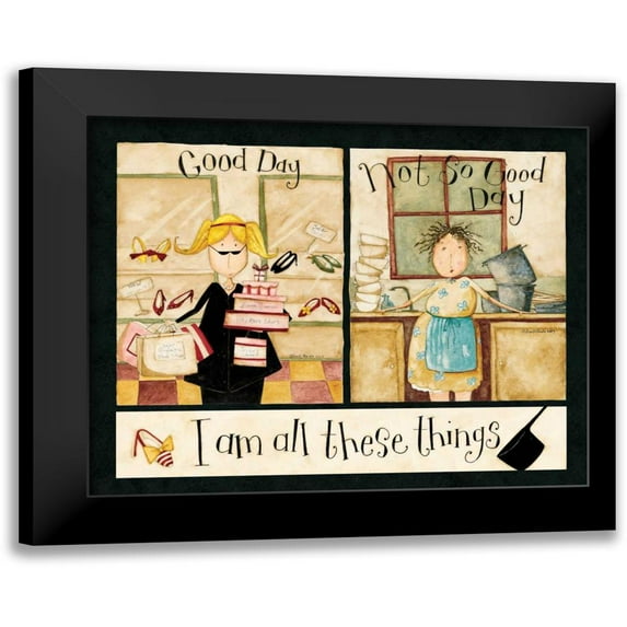 DiPaolo, Dan 14x12 Black Modern Framed Museum Art Print Titled - Different People