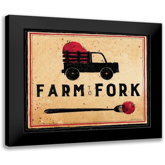 DiPaolo, Dan 14x12 Black Modern Framed Museum Art Print Titled - Farm To Fork