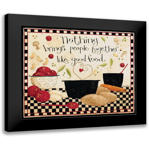 DiPaolo, Dan 14x12 Black Modern Framed Museum Art Print Titled - Good Food