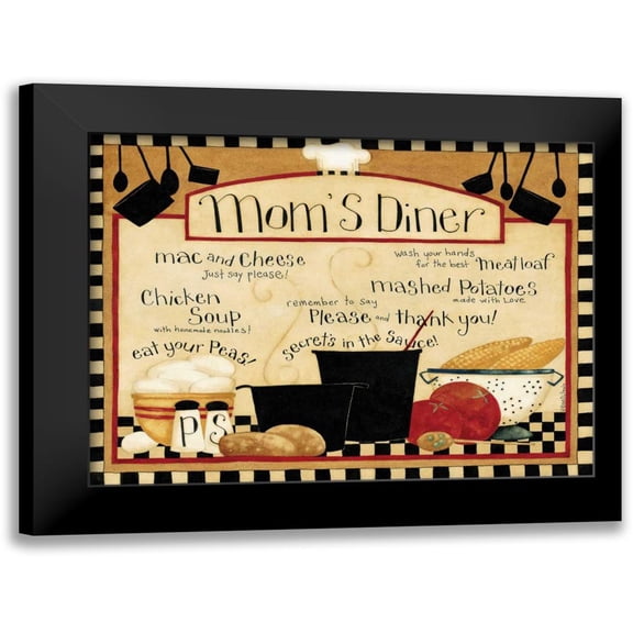 DiPaolo, Dan 14x12 Black Modern Framed Museum Art Print Titled - Moms Diner