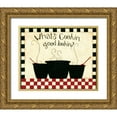 thumbnail image 1 of DiPaolo, Dan 14x12 Gold Ornate Wood Framed with Double Matting Museum Art Print Titled - Whats Cooking, 1 of 4