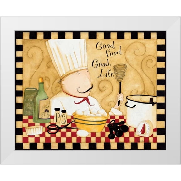 DiPaolo, Dan 14x12 White Modern Wood Framed Museum Art Print Titled - Good Food