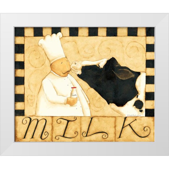 DiPaolo, Dan 14x12 White Modern Wood Framed Museum Art Print Titled - Moo