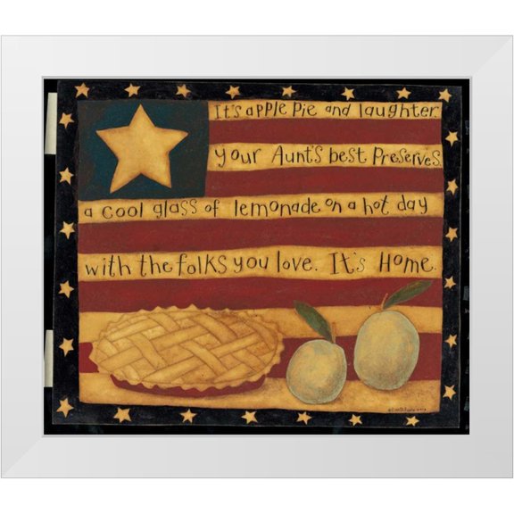 DiPaolo, Dan 14x12 White Modern Wood Framed Museum Art Print Titled - Pie