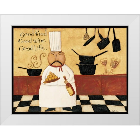 DiPaolo, Dan 14x12 White Modern Wood Framed Museum Art Print Titled - Served Up