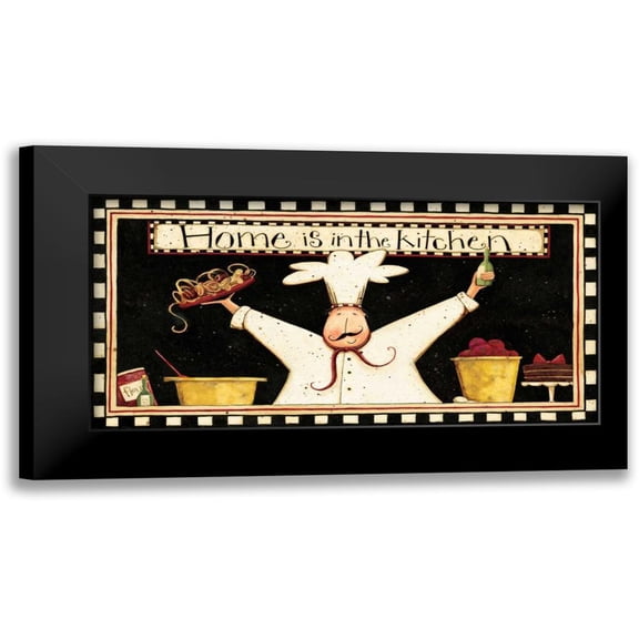 DiPaolo, Dan 14x9 Black Modern Framed Museum Art Print Titled - Happy Chef