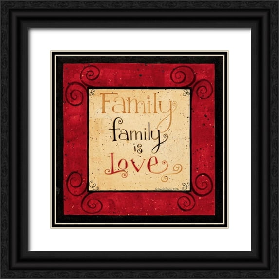 DiPaolo, Dan 15x15 Black Ornate Wood Framed with Double Matting Museum Art Print Titled - Family