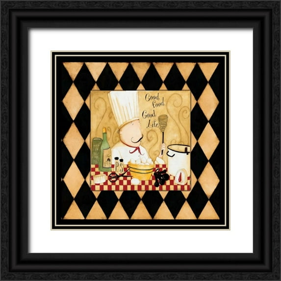 DiPaolo, Dan 15x15 Black Ornate Wood Framed with Double Matting Museum Art Print Titled - Table Of Joy