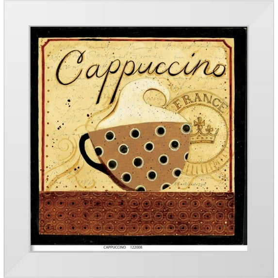 DiPaolo, Dan 15x15 White Modern Wood Framed Museum Art Print Titled - Cappuccino
