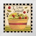thumbnail image 1 of DiPaolo, Dan 15x15 White Modern Wood Framed Museum Art Print Titled - I love Salad, 1 of 4