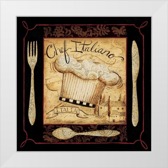 DiPaolo, Dan 15x15 White Modern Wood Framed Museum Art Print Titled - Italian Kitchen