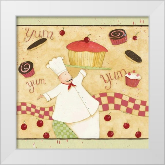 DiPaolo, Dan 15x15 White Modern Wood Framed Museum Art Print Titled - Yumy In My Tummy