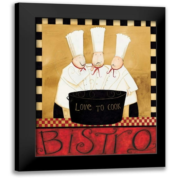 DiPaolo, Dan 15x18 Black Modern Framed Museum Art Print Titled - Bistro Chefs