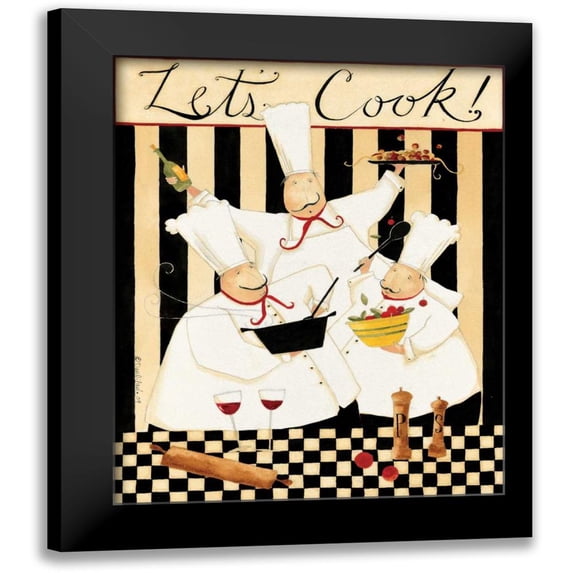 DiPaolo, Dan 15x18 Black Modern Framed Museum Art Print Titled - Lets Cook