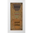 thumbnail image 1 of DiPaolo, Dan 16x32 White Modern Wood Framed Museum Art Print Titled - Coffee Dots Panel 2, 1 of 4