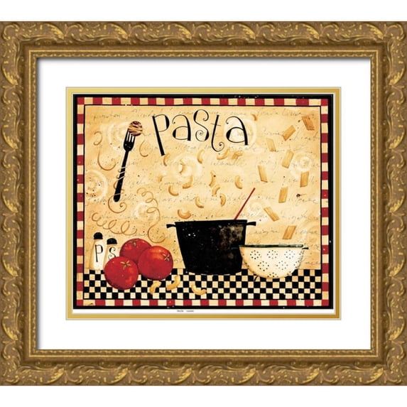 DiPaolo, Dan 17x15 Gold Ornate Wood Framed with Double Matting Museum Art Print Titled - Pasta