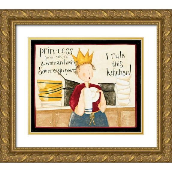 DiPaolo, Dan 17x15 Gold Ornate Wood Framed with Double Matting Museum Art Print Titled - Princess