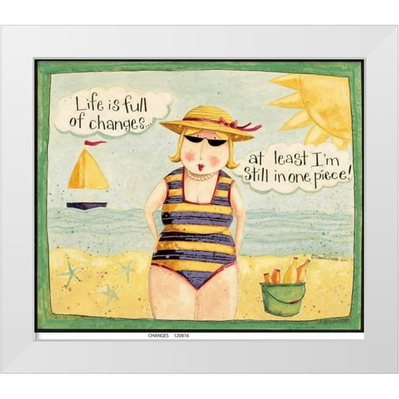DiPaolo, Dan 17x15 White Modern Wood Framed Museum Art Print Titled - Changes