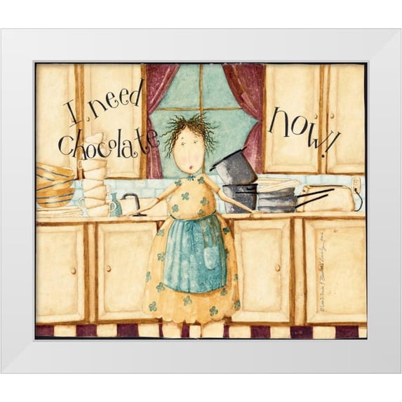 DiPaolo, Dan 17x15 White Modern Wood Framed Museum Art Print Titled - Mama