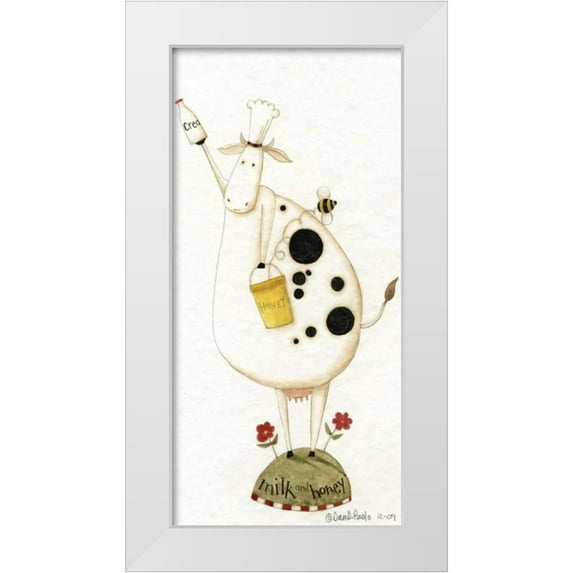 DiPaolo, Dan 17x32 White Modern Wood Framed Museum Art Print Titled - Milk