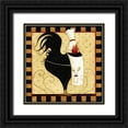 thumbnail image 1 of DiPaolo, Dan 20x20 Black Ornate Wood Framed with Double Matting Museum Art Print Titled - Apron Chick, 1 of 4