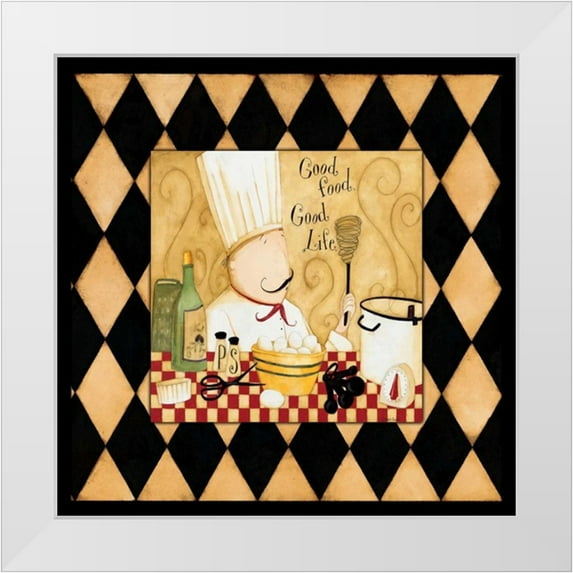 DiPaolo, Dan 20x20 White Modern Wood Framed Museum Art Print Titled - Belly Full