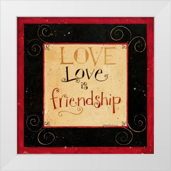 DiPaolo, Dan 20x20 White Modern Wood Framed Museum Art Print Titled - Love