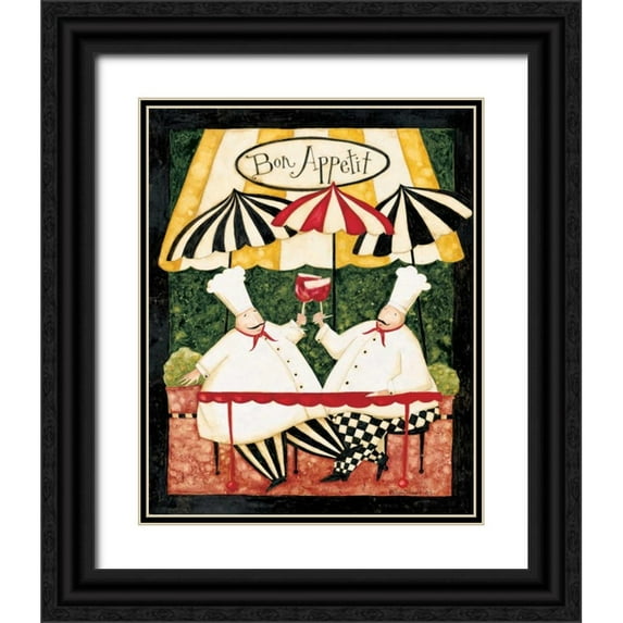 DiPaolo, Dan 20x24 Black Ornate Wood Framed with Double Matting Museum Art Print Titled - Bon Apetite