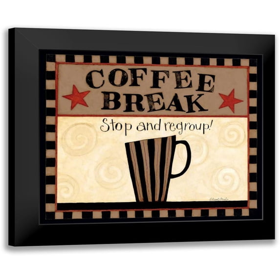 DiPaolo, Dan 23x20 Black Modern Framed Museum Art Print Titled - Coffee Break