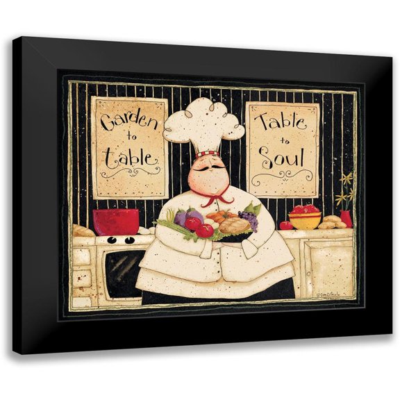 DiPaolo, Dan 23x20 Black Modern Framed Museum Art Print Titled - Garden To Table