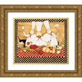 thumbnail image 1 of DiPaolo, Dan 23x20 Gold Ornate Wood Framed with Double Matting Museum Art Print Titled - All Three, 1 of 4