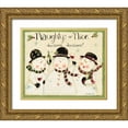 thumbnail image 1 of DiPaolo, Dan 23x20 Gold Ornate Wood Framed with Double Matting Museum Art Print Titled - Naughty Or Nice, 1 of 4