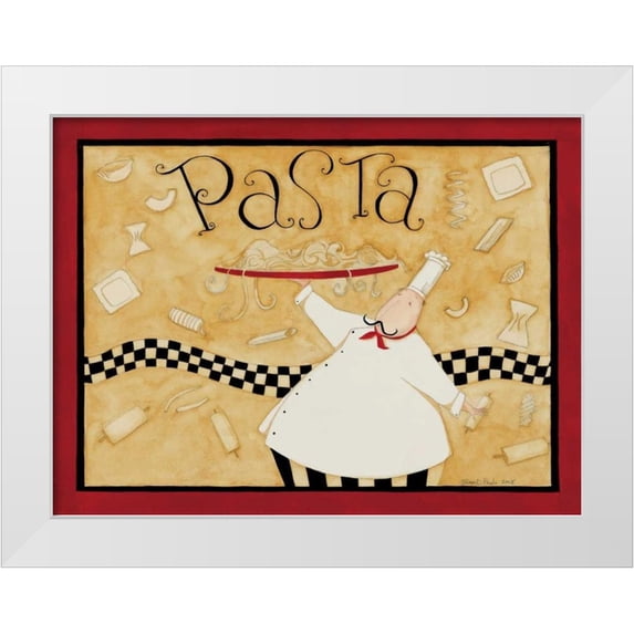 DiPaolo, Dan 24x19 White Modern Wood Framed Museum Art Print Titled - Pasta