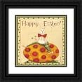 thumbnail image 1 of DiPaolo, Dan 26x26 Black Ornate Wood Framed with Double Matting Museum Art Print Titled - Bunny Egg, 1 of 4