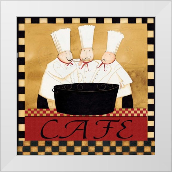 DiPaolo, Dan 26x26 White Modern Wood Framed Museum Art Print Titled - Cafe Chefs