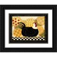 thumbnail image 1 of DiPaolo, Dan 32x25 Black Ornate Wood Framed with Double Matting Museum Art Print Titled - Hen, 1 of 4