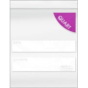 DiRose Quart Bags - Pack of 500 | Reclosable Food Storage Bags with Easy Double Zip Closure