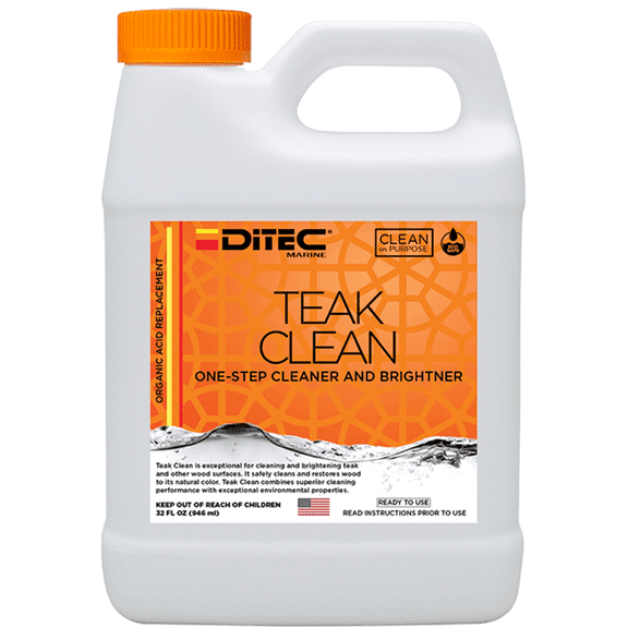 DiTEC TEAK CLEAN - Environmentally Friendly Alternative To Phosphoric Acid or other Caustic Cleaners