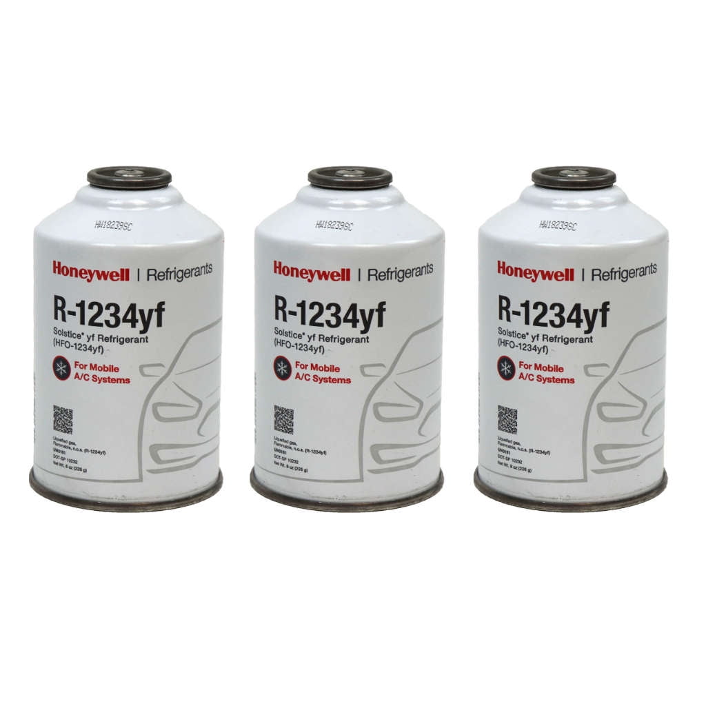 Awọn ẹya DiY Honeywell R1234YF AC Refrigerant fun Mobile Systems Solstice HFO-1234YF 3 8oz Cans