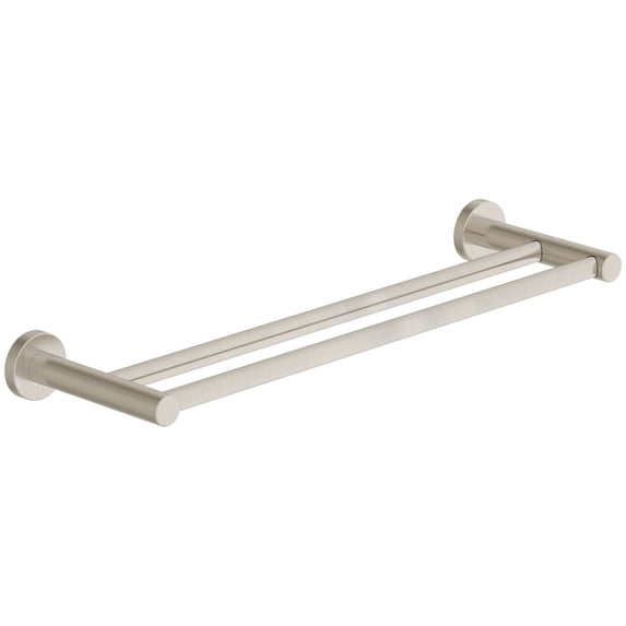 Dia 18" Double Towel Bar in Satin Nickel