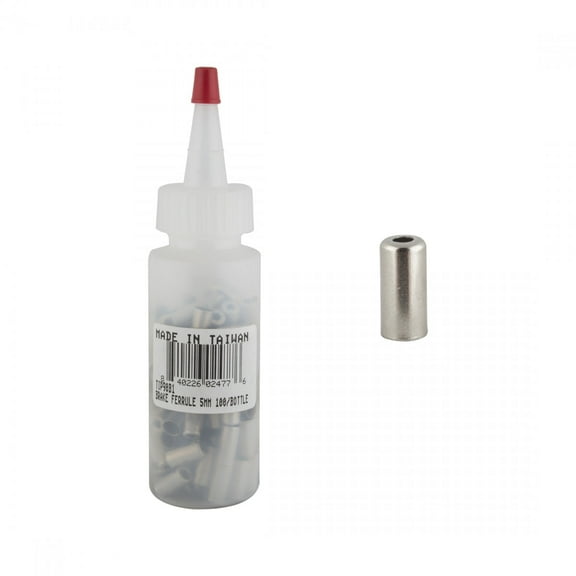 Dia Compe Cable Ferrules Brake 5mm Silver