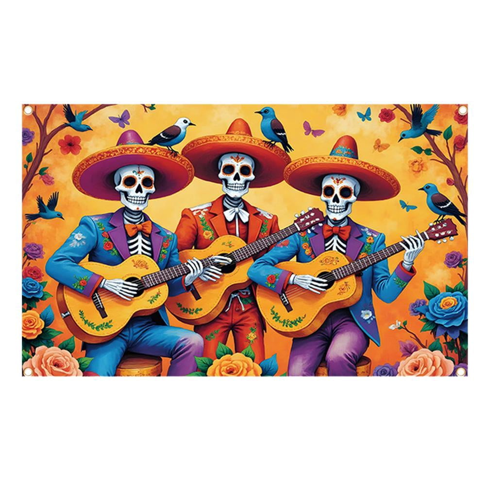 Dia De Los Muertos Backdrop for Photography Day of The Dead Banner ...