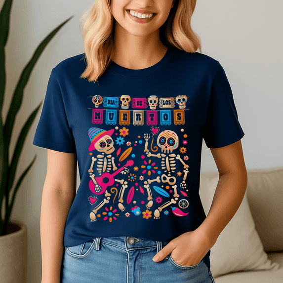 Dia De Los Muertos Day Of The Dead Mexican Skeleton Dancing, Halloween Shirt, Happy Halloween TShirt