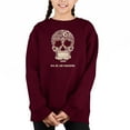 thumbnail image 1 of Dia De Los Muertos - Girl's Word Art Crewneck Sweatshirt, 1 of 3