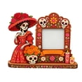 thumbnail image 1 of Dia De Los Muertos Picture Frames, Day of the Dead Altar Frame Set with Mariachi Skeleton, Wooden Ofrenda Style Tabletop Display, Fiesta Decor, 1 of 6