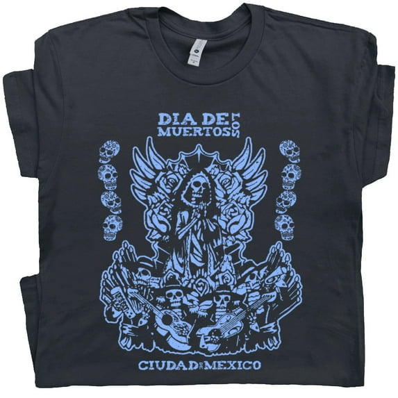 Dia De Los Muertos T Shirts Cool Mexican Halloween Shirt For Men Women Day Of the Dead Tee Mexico Sugar Skull Graphic