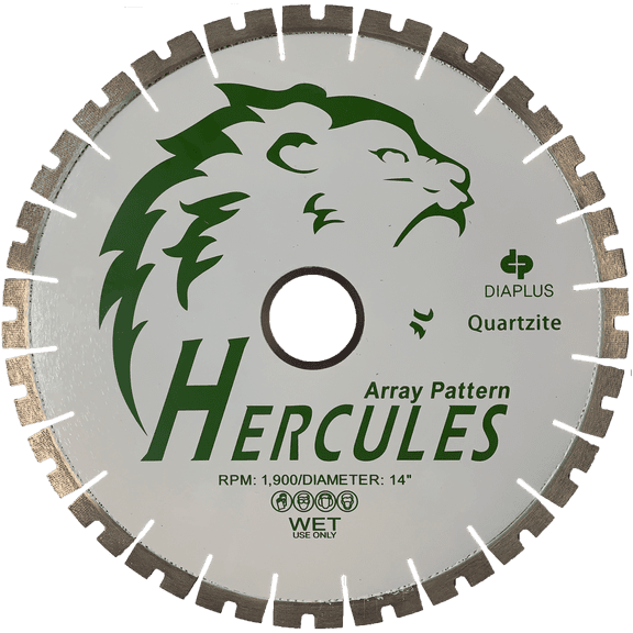 Dia Plus Hercules Bridge Saw Blade for Quartzite & Hard Stone 14 Inch