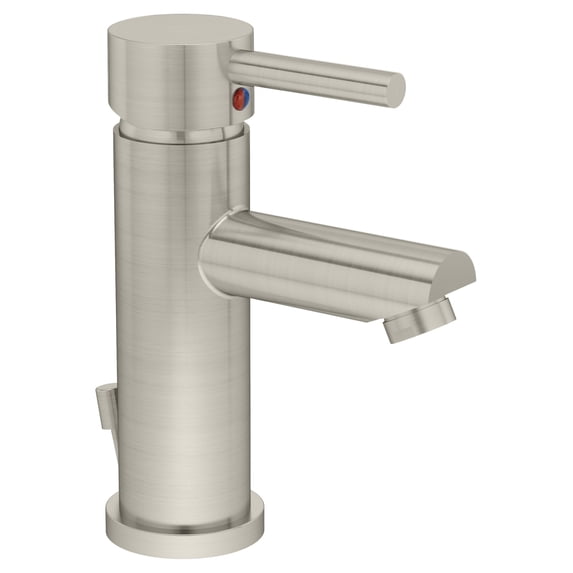 Dia Single Hole Single-Handle Bathroom Faucet with Drain Assembly in Satin Nickel (1.5 GPM)