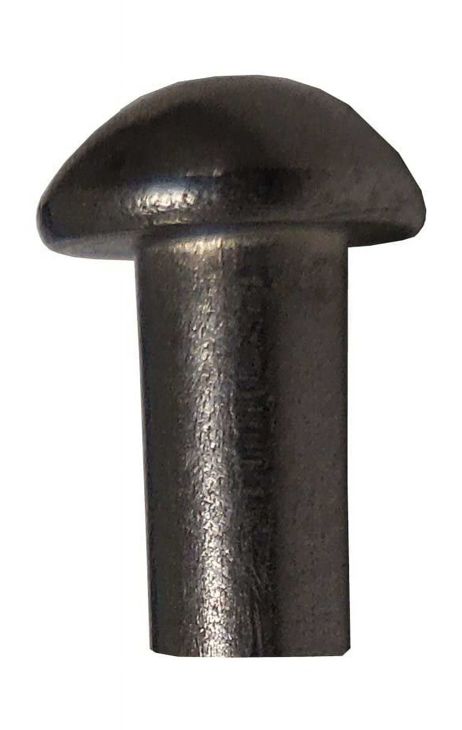Dia. X Length Solid Steel Round Head Rivet, Plain Finish - (Pack of 1 ...