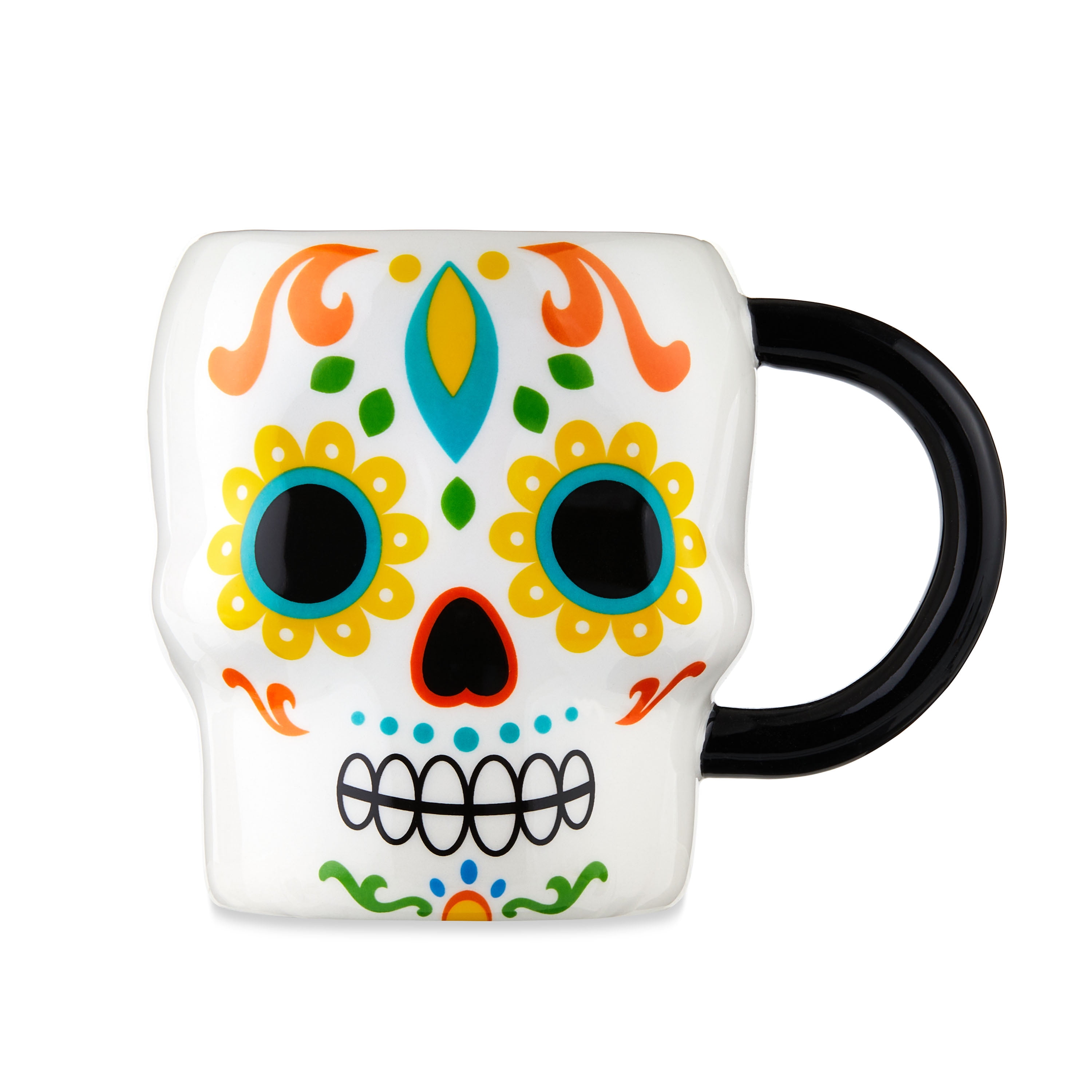 Skull Ceramic Mug Creature Cups Hidden Animal Cup Black Skeleton Mug  Birthday & Halloween Spooky Gifts Day of the Dead 